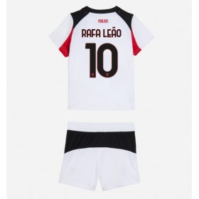Dětské fotbalový komplet AC Milan Rafael Leao #10 Venkovní košile 2025-26 Krátkým Rukávem